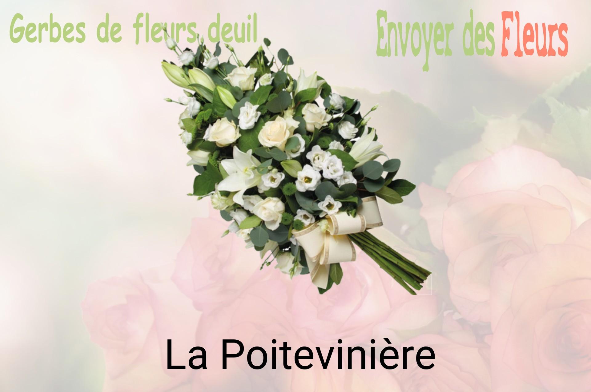 Gerbe de fleurs de deuil livrée à La Poitevinière